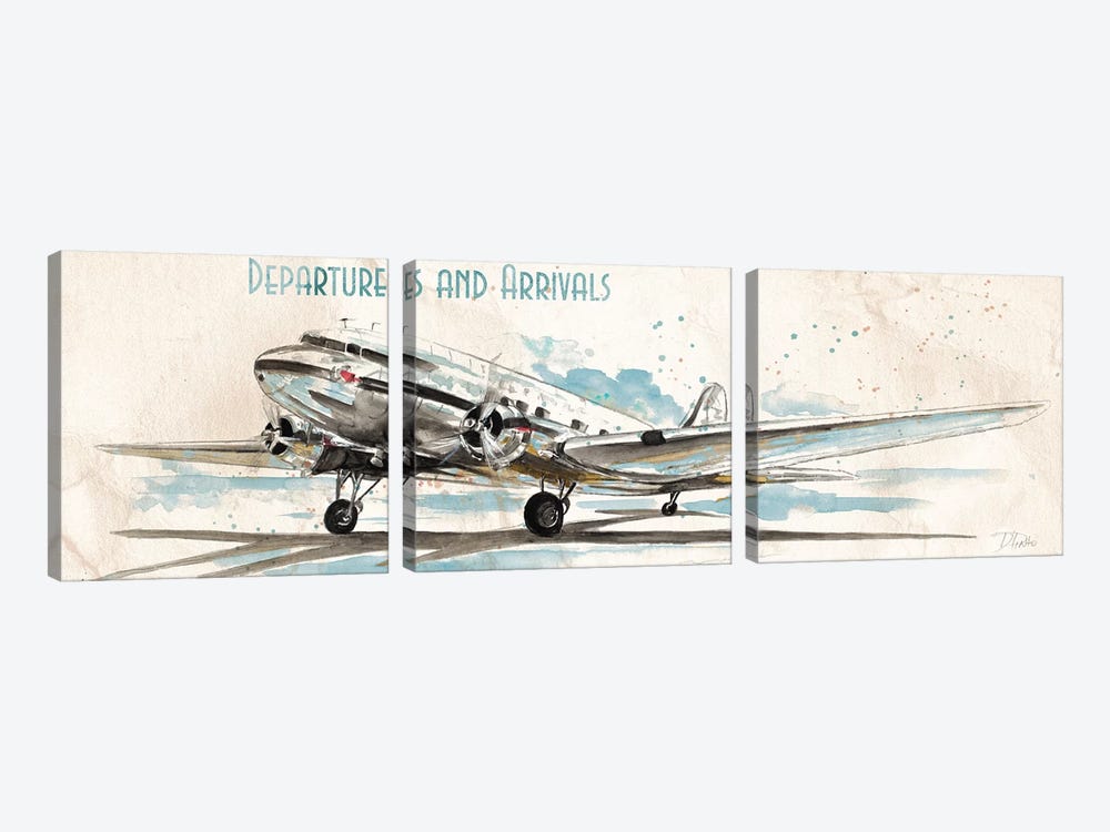 Departures & Arrivals by Patricia Pinto 3-piece Canvas Artwork
