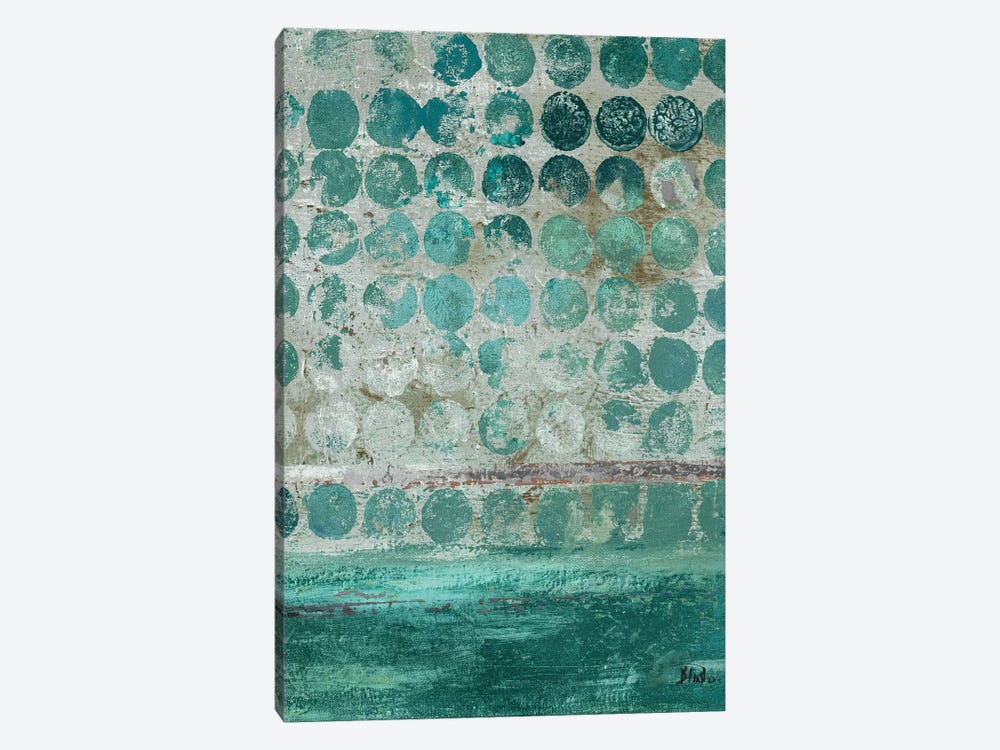 Dots on Turquoise by Patricia Pinto 1-piece Canvas Art