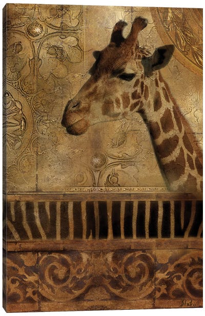 Elegant Safari III (Giraffe) Canvas Art Print - Patricia Pinto