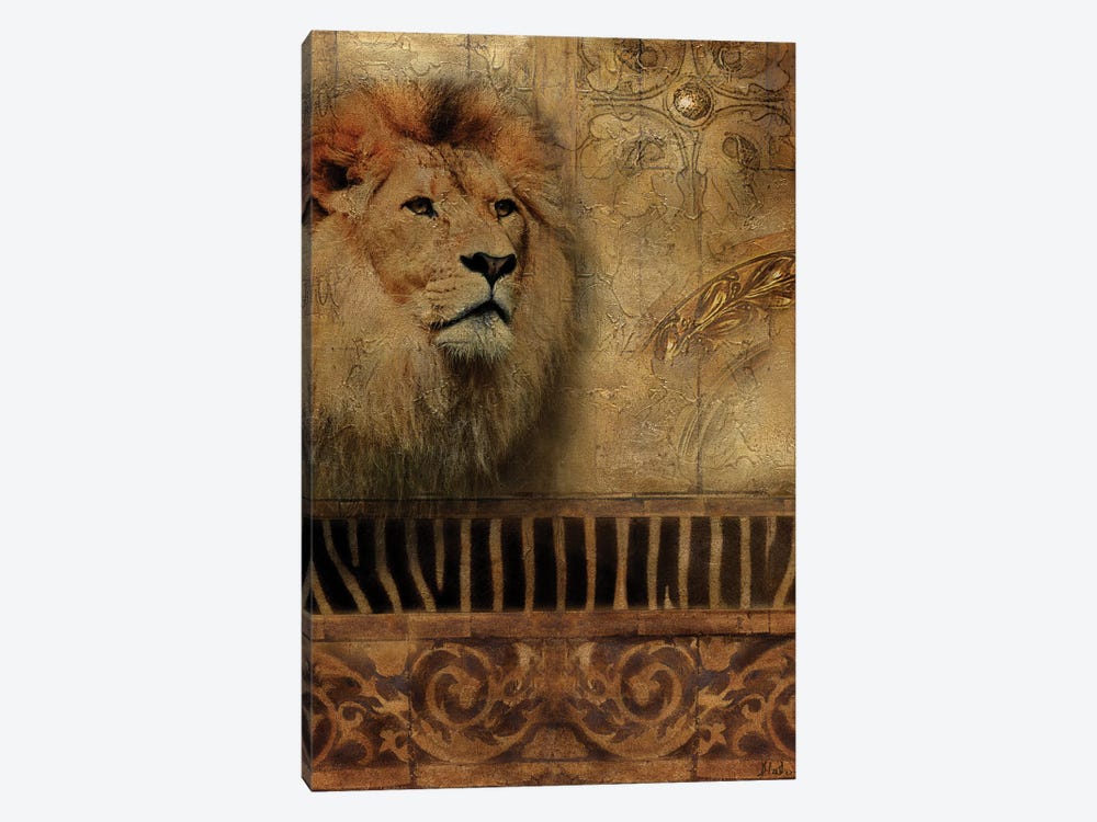 Elegant Safari IV (Lion) by Patricia Pinto 1-piece Canvas Wall Art