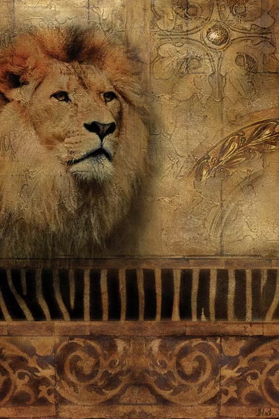 Patricia Pinto: Elegant Safari IV (Lion) by Patricia Pinto