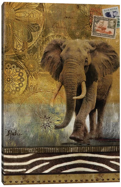 Expedition I Canvas Art Print - Elephant Art