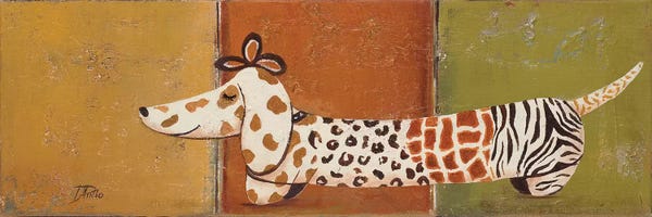 Dachshunds: Fashion Puppy I by Patricia Pinto