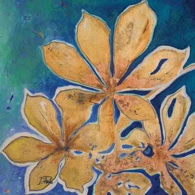 Fiori d' Oro I by Patricia Pinto canvas print