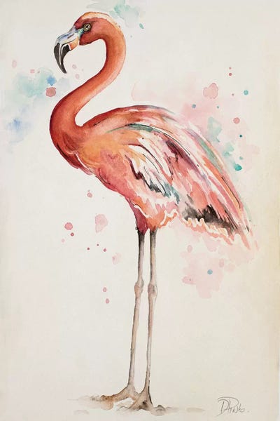 Flamingo I by Patricia Pinto metal wall art
