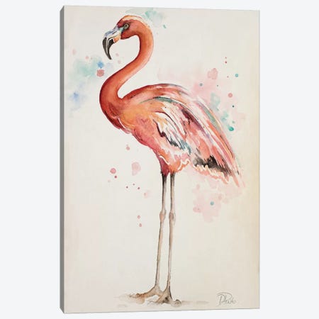 Flamingo I Canvas Print #PPI127} by Patricia Pinto Canvas Art