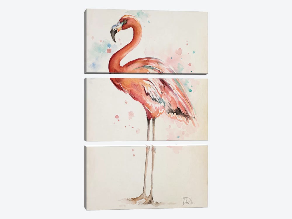 Flamingo I by Patricia Pinto 3-piece Art Print