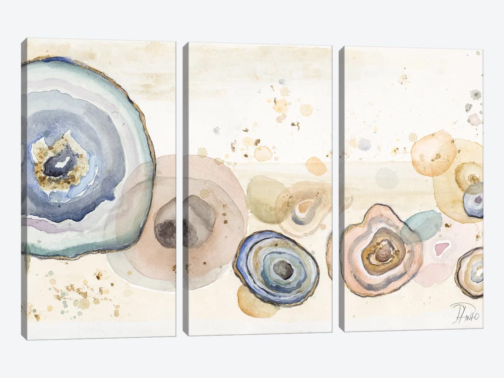 Agates Flying Watercolor by Patricia Pinto 3-piece Art Print