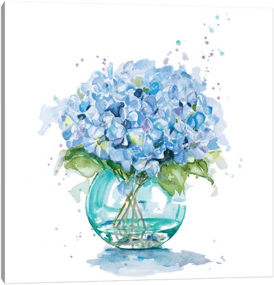 Fresh Little Flower III Canvas Art Print - Hydrangea Art