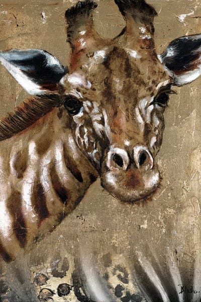 Giraffes: Giraffe on Print by Patricia Pinto