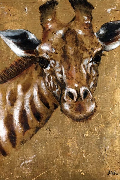 Giraffes: Gold Giraffe by Patricia Pinto