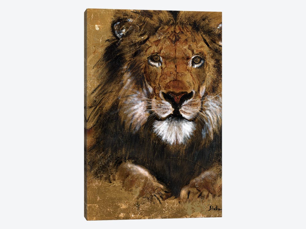 Gold Lion by Patricia Pinto 1-piece Art Print