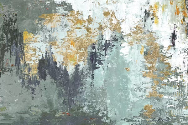 Gold Abstract Art: Gold Magic by Patricia Pinto