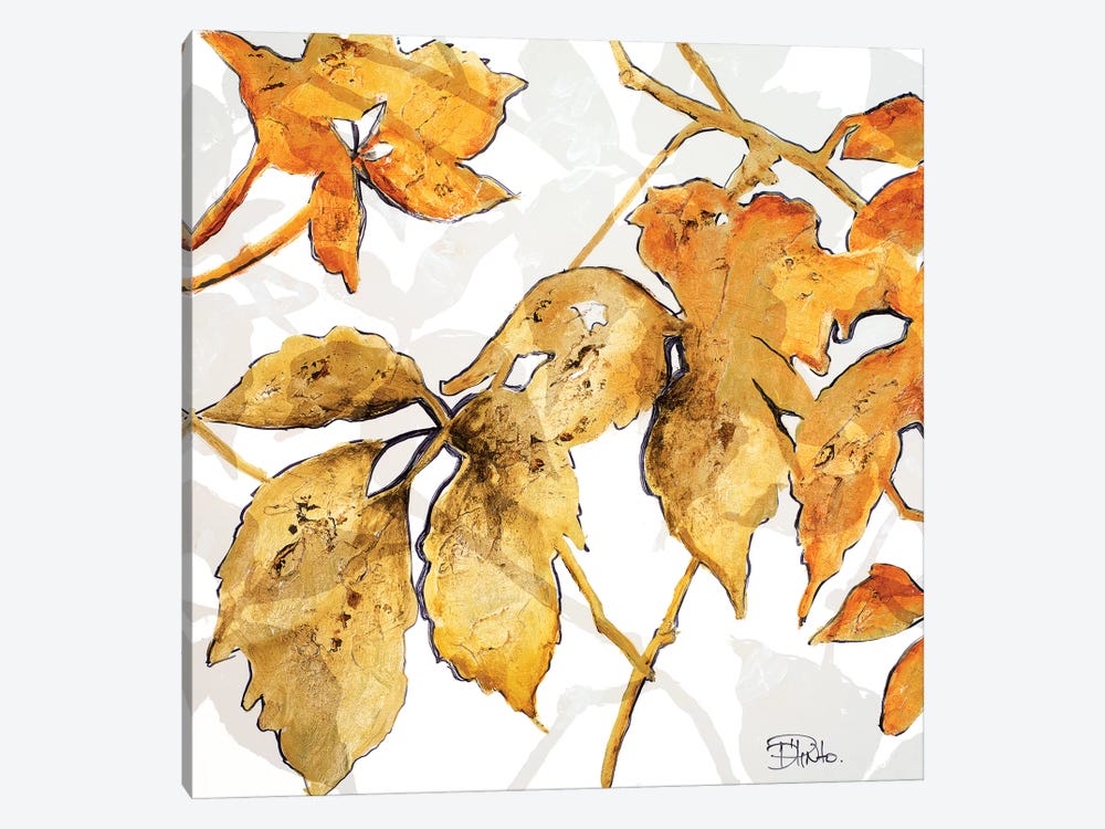 Gold Shadows II by Patricia Pinto 1-piece Canvas Print