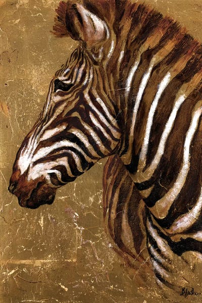 Patricia Pinto: Gold Zebra by Patricia Pinto