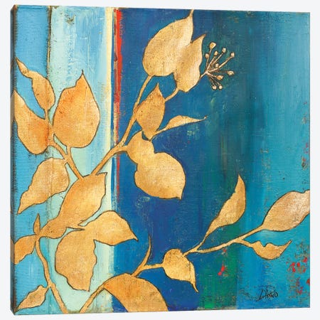 Golden Blue I Canvas Print #PPI156} by Patricia Pinto Art Print