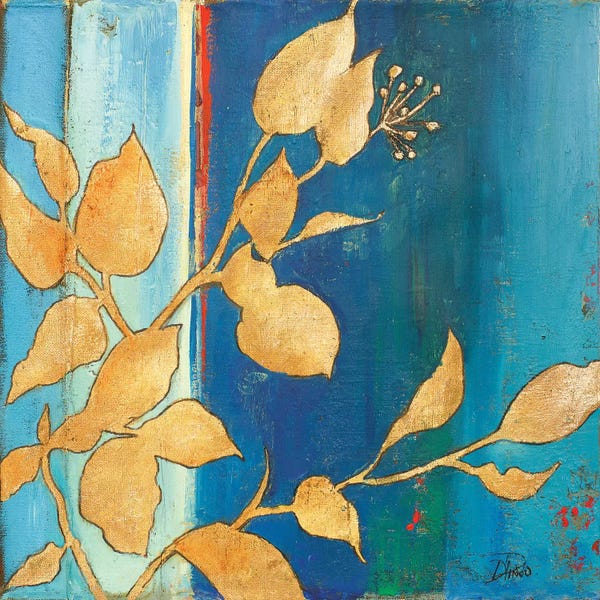 Blue & Gold: Golden Blue I by Patricia Pinto
