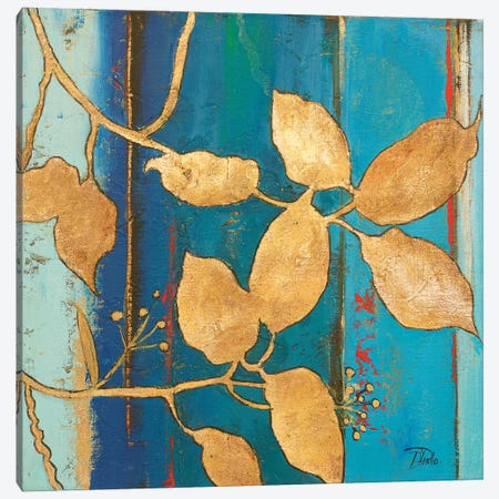 Golden Blue II Canvas Print #PPI157} by Patricia Pinto Canvas Art Print