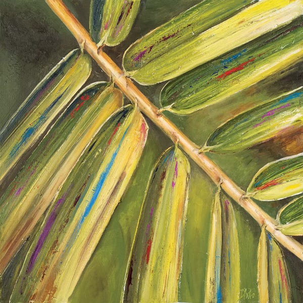 Tropical Leaves: Green Close Up I by Patricia Pinto
