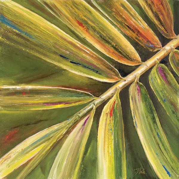 Tropical Leaves: Green Close Up II by Patricia Pinto