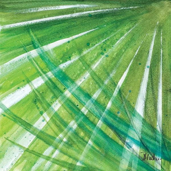 Patricia Pinto: Green Palms II by Patricia Pinto