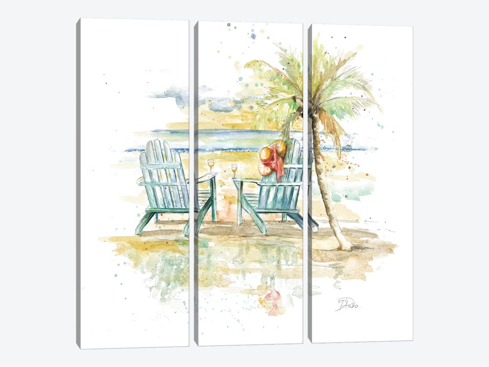 Happy Place I by Patricia Pinto 3-piece Canvas Print