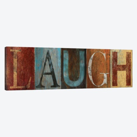 LAUGH Canvas Print #PPI179} by Patricia Pinto Canvas Wall Art