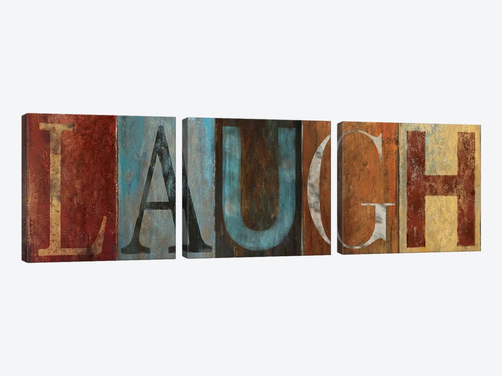 LAUGH by Patricia Pinto 3-piece Canvas Wall Art