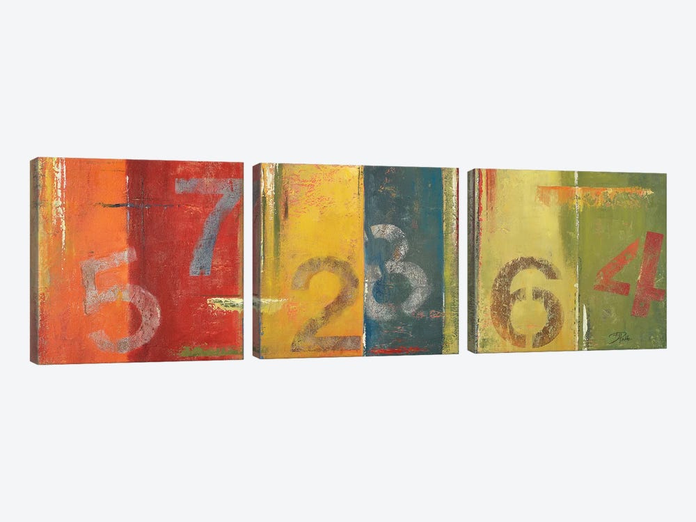 Lucky Numbers I by Patricia Pinto 3-piece Canvas Wall Art
