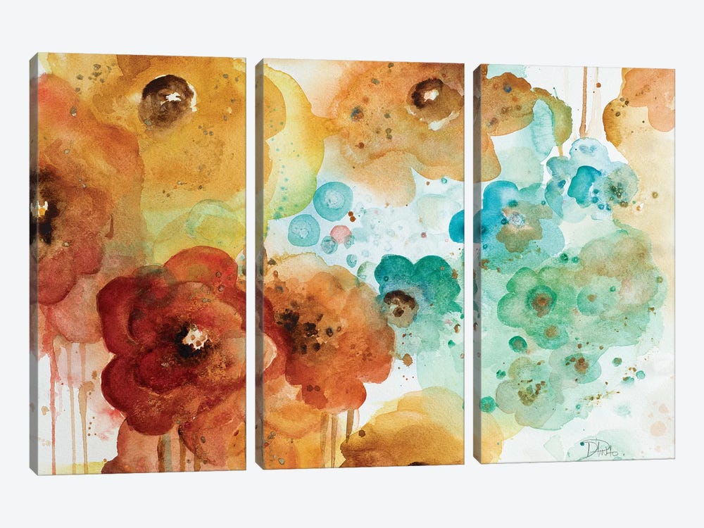 Mis Flores I by Patricia Pinto 3-piece Canvas Artwork