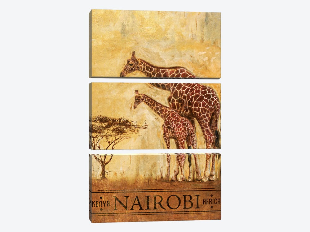 Nairobi by Patricia Pinto 3-piece Canvas Art Print