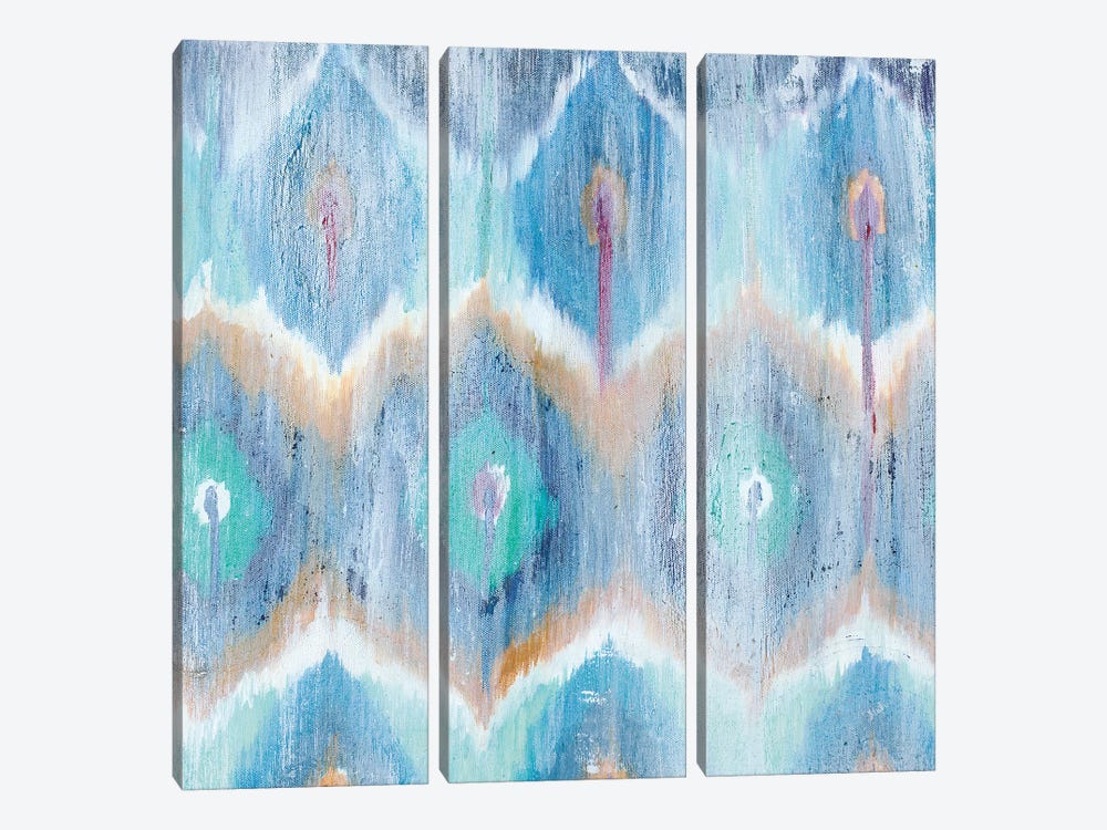 New Ikat II by Patricia Pinto 3-piece Canvas Print