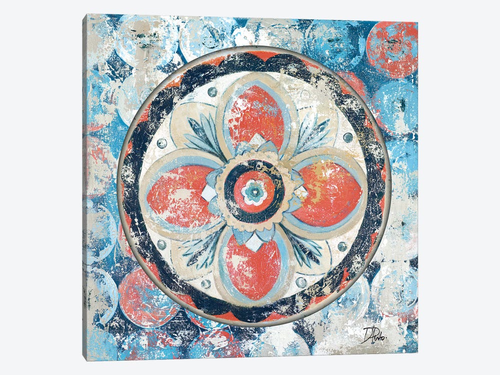 Old Portugese Hue on Circles by Patricia Pinto 1-piece Canvas Wall Art