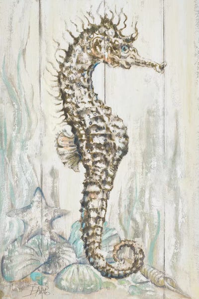 Seahorses: Antique Seahorse I by Patricia Pinto