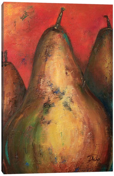 Pear I Canvas Art Print - Patricia Pinto