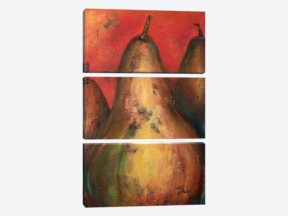 Pear I by Patricia Pinto 3-piece Canvas Print