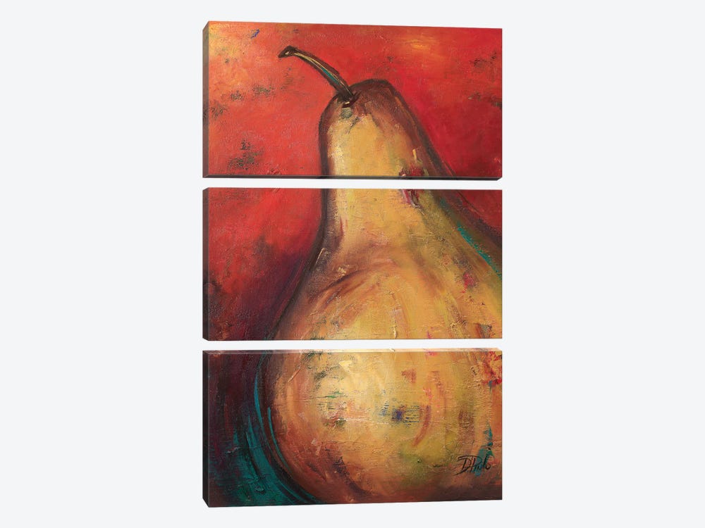 Pear II by Patricia Pinto 3-piece Canvas Art