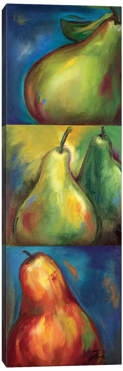 Pears 3 in 1 I Canvas Art Print - Pear Art
