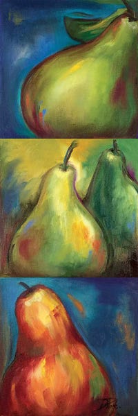 Food & Drink Still Life: Pears 3 in 1 I by Patricia Pinto
