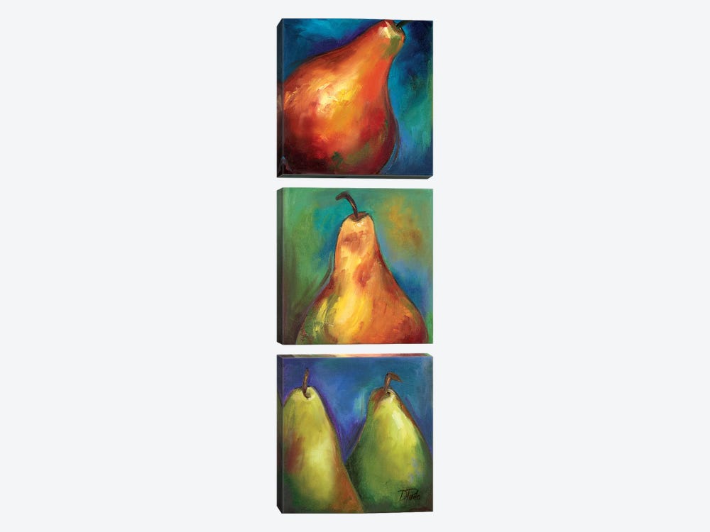 Pears 3 in 1 II by Patricia Pinto 3-piece Canvas Wall Art