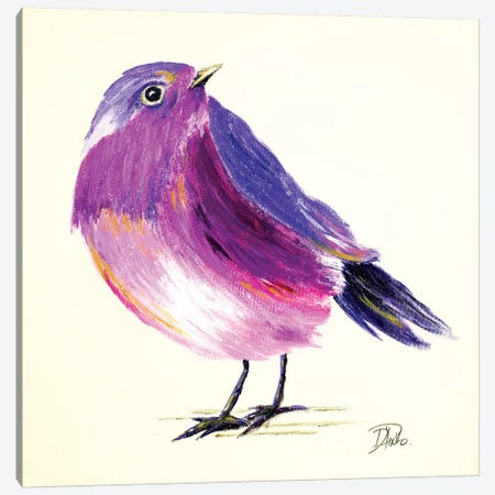 Purple Bird I Canvas Print #PPI242} by Patricia Pinto Canvas Artwork