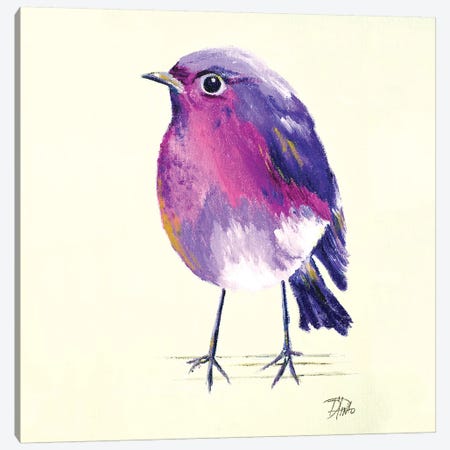 Purple Bird II Canvas Print #PPI243} by Patricia Pinto Canvas Artwork