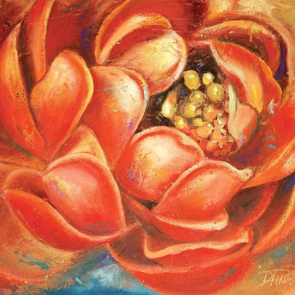 Lotuses: Red Lotus I by Patricia Pinto