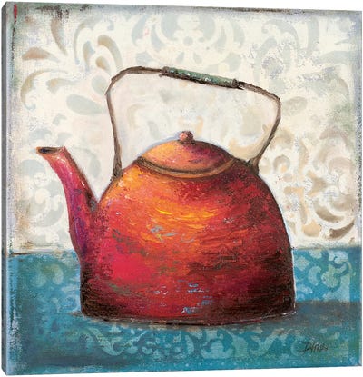 Red Pots I Canvas Art Print - Tea Art