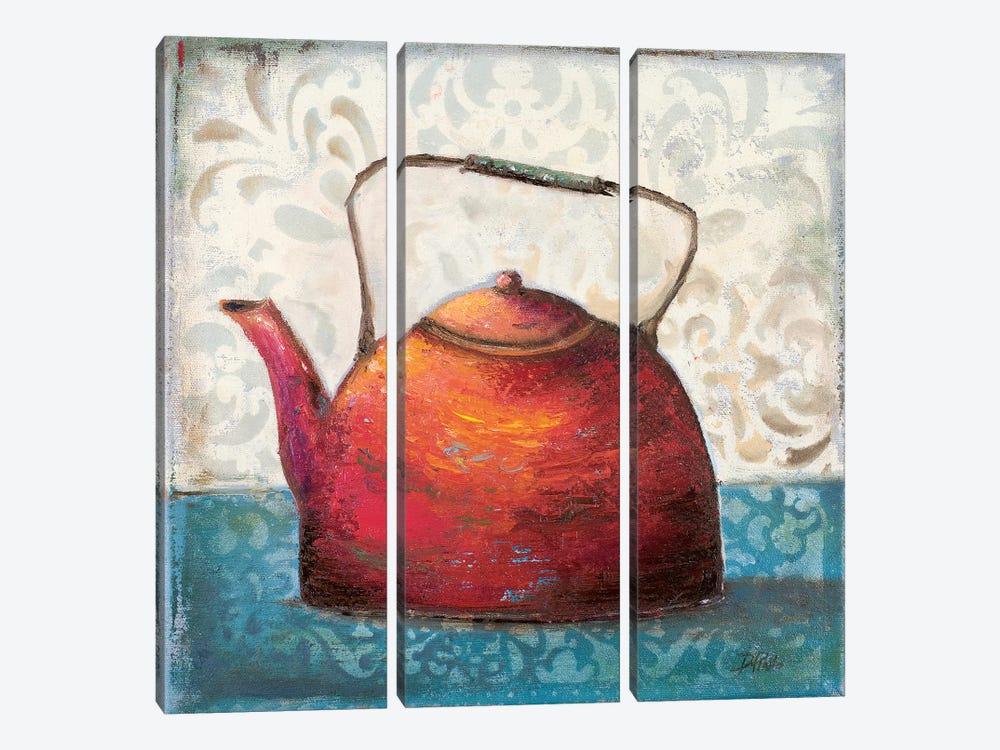 Red Pots I by Patricia Pinto 3-piece Canvas Artwork