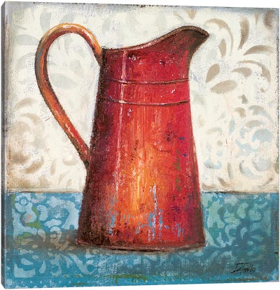 Red Pots II Canvas Art Print - Patricia Pinto