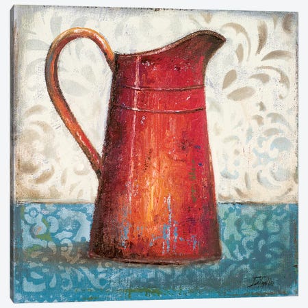 Red Pots II Canvas Print #PPI256} by Patricia Pinto Canvas Artwork