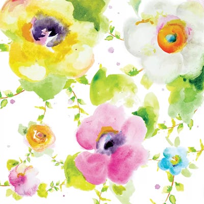 Rosy Vines I by Patricia Pinto canvas print