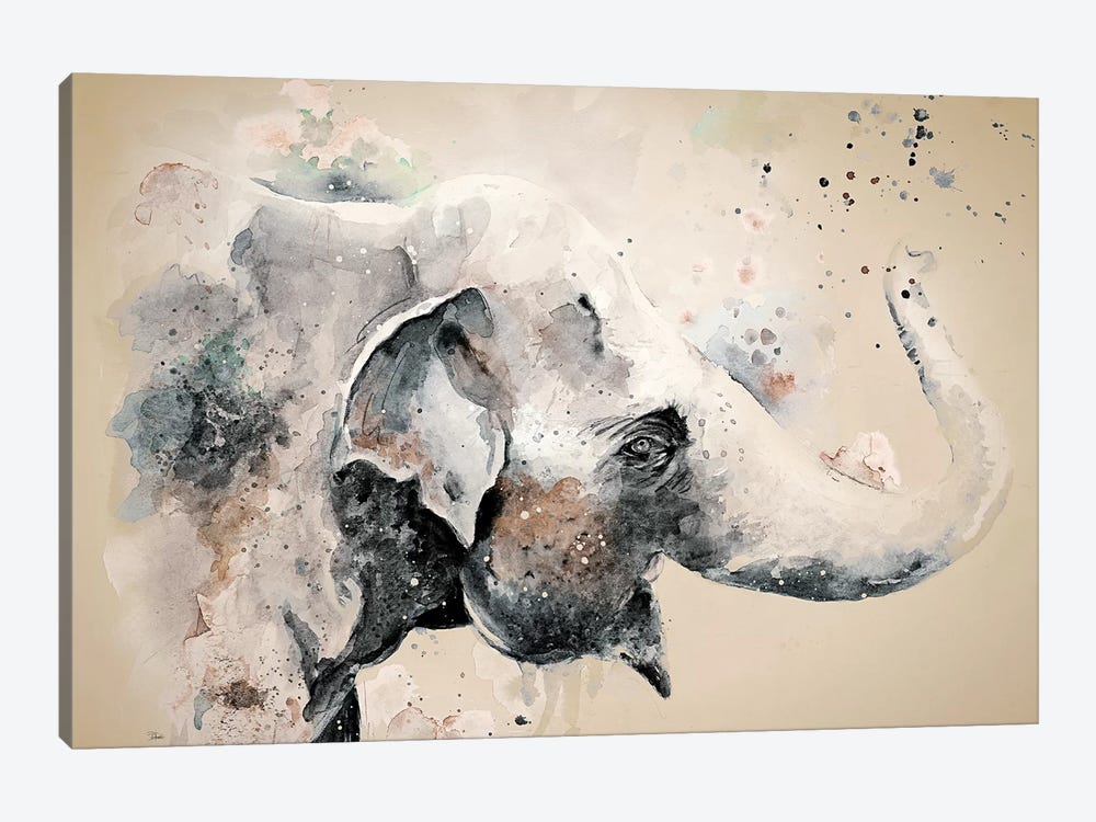 Sandstone Elephant by Patricia Pinto 1-piece Canvas Art Print