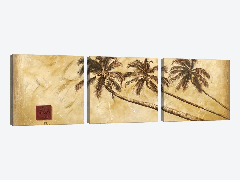 Sepia Palms by Patricia Pinto 3-piece Canvas Art